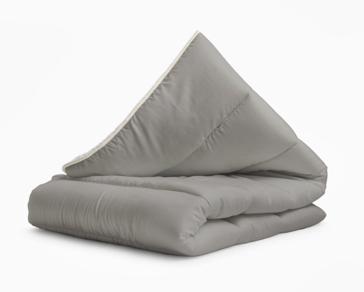 All - in one Lazy Duvet | Cream/Khaki | Single - 140cm (W) x 200cm (L) - The Bedding & Blankets Store