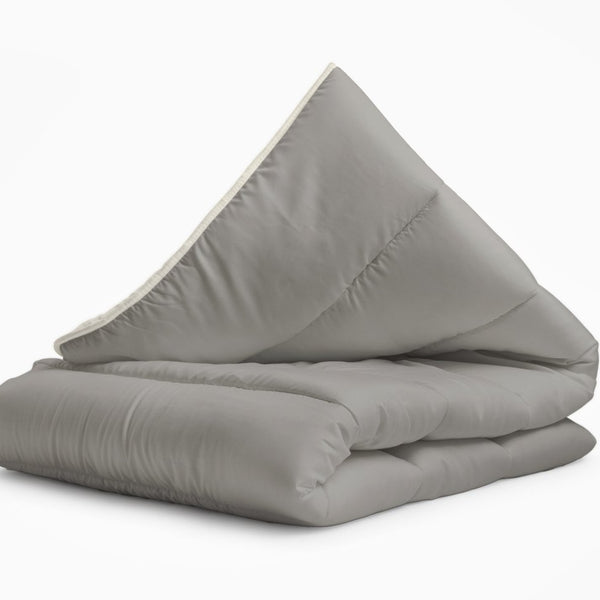 All - in one Lazy Duvet | Cream/Khaki | Single - 140cm (W) x 200cm (L) - The Bedding & Blankets Store