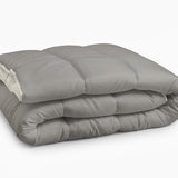 All - in one Lazy Duvet | Cream/Khaki | Single - 140cm (W) x 200cm (L) - The Bedding & Blankets Store