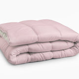 All - in one Lazy Duvet | Cream/Pink | Single - 140cm (W) x 200cm (L) - The Bedding & Blankets Store
