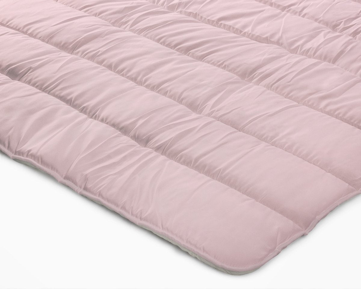 All - in one Lazy Duvet | Cream/Pink | Single - 140cm (W) x 200cm (L) - The Bedding & Blankets Store