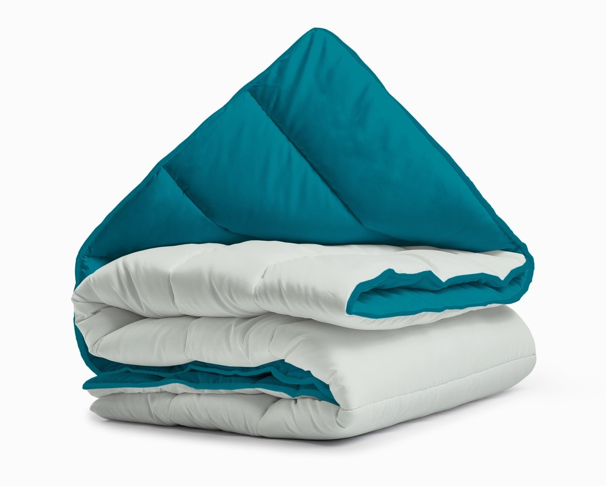 All - in - One Lazy Duvet | Foggy/Plume | Single - 140cm (W) x 200cm (L) - The Bedding & Blankets Store