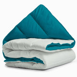 All - in - One Lazy Duvet | Foggy/Plume | Single - 140cm (W) x 200cm (L) - The Bedding & Blankets Store