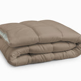 All - in - One Lazy Duvet | Foggy/Teak | Single - 140cm (W) x 200cm (L) - The Bedding & Blankets Store