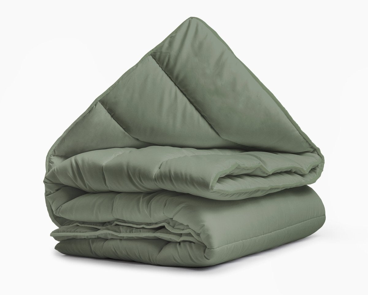 All - in one Lazy Duvet | Green | Single - 140cm (W) x 200cm (L) - The Bedding & Blankets Store