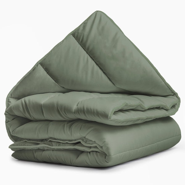 All - in one Lazy Duvet | Green | Single - 140cm (W) x 200cm (L) - The Bedding & Blankets Store