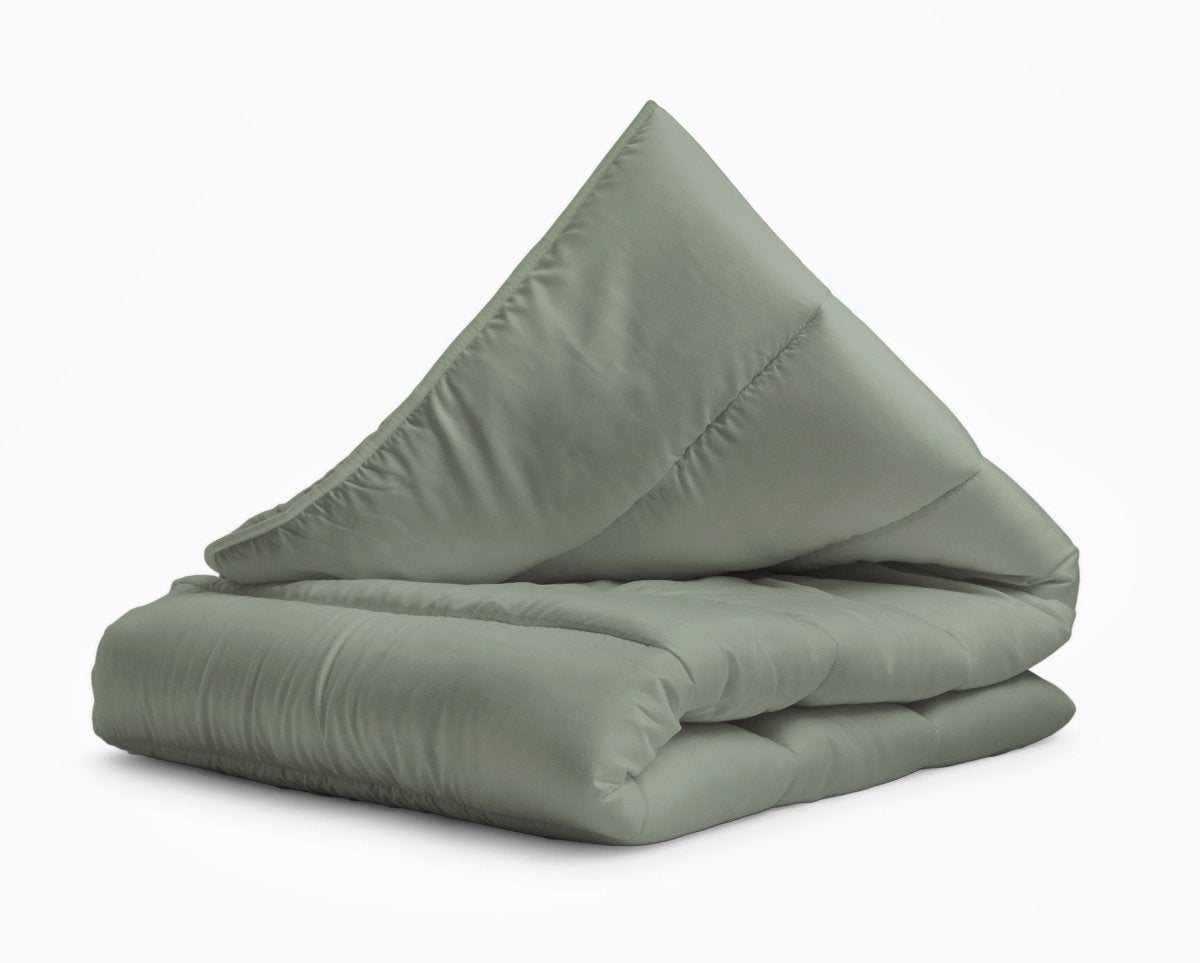 All - in one Lazy Duvet | Green | Single - 140cm (W) x 200cm (L) - The Bedding & Blankets Store