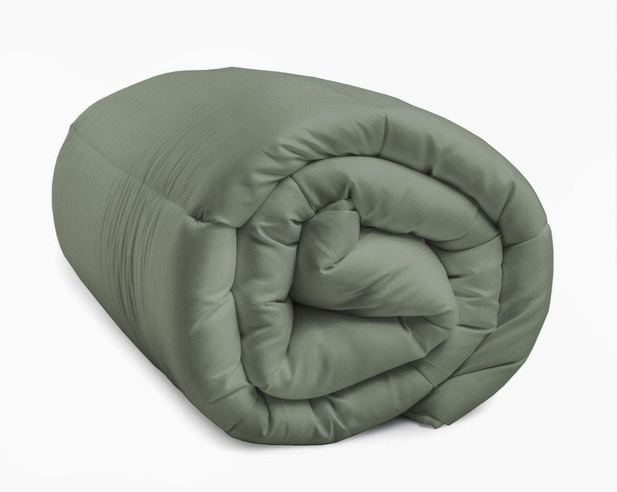 All - in one Lazy Duvet | Green | Single - 140cm (W) x 200cm (L) - The Bedding & Blankets Store