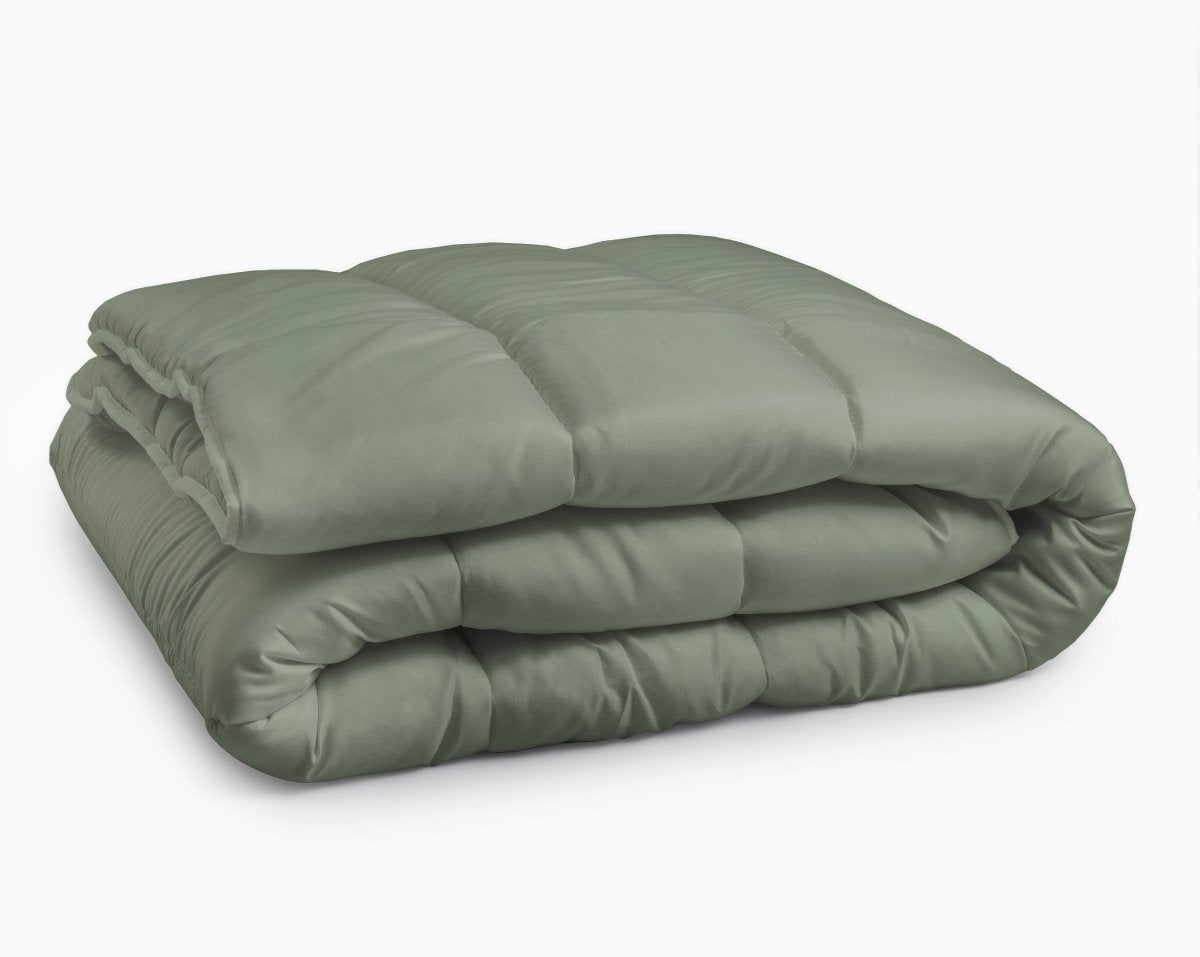 All - in one Lazy Duvet | Green | Single - 140cm (W) x 200cm (L) - The Bedding & Blankets Store