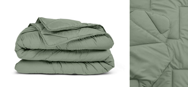 All - in one Lazy Duvet | Green | Single - 140cm (W) x 200cm (L) - The Bedding & Blankets Store