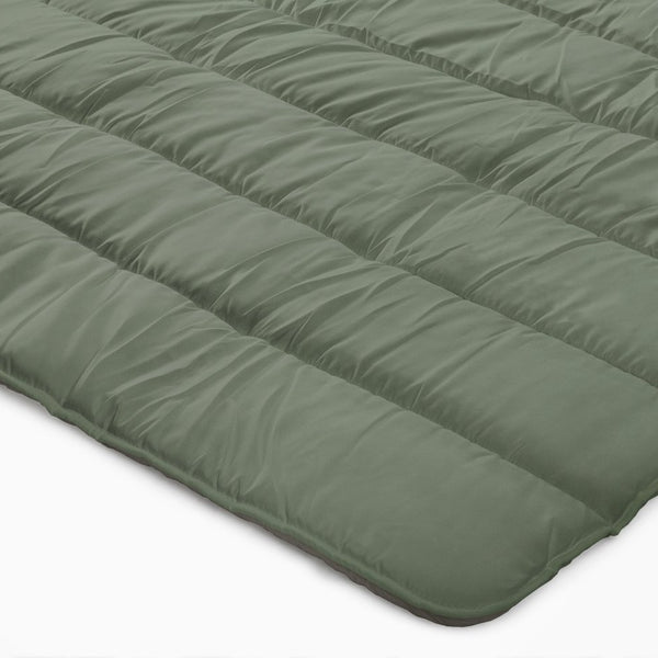 All - in one Lazy Duvet | Green/Khaki | Single - 140cm (W) x 200cm (L) - The Bedding & Blankets Store