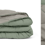 All - in one Lazy Duvet | Green/Khaki | Single - 140cm (W) x 200cm (L) - The Bedding & Blankets Store