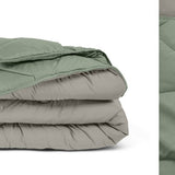 All - in one Lazy Duvet | Green/Khaki | Single - 140cm (W) x 200cm (L) - The Bedding & Blankets Store