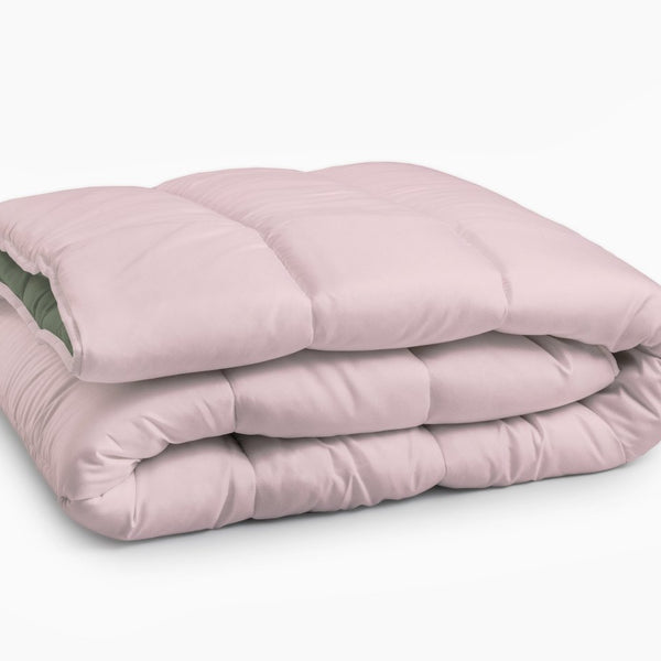 All - in one Lazy Duvet | Green/Pink | Single - 140cm (W) x 200cm (L) - The Bedding & Blankets Store