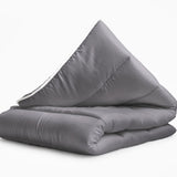 All - in - One Lazy Duvet | Grey Anthracite | Single - 140cm (W) x 200cm (L) - The Bedding & Blankets Store