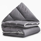 All - in - One Lazy Duvet | Grey Anthracite | Single - 140cm (W) x 200cm (L) - The Bedding & Blankets Store