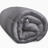 All - in - One Lazy Duvet | Grey Anthracite | Single - 140cm (W) x 200cm (L) - The Bedding & Blankets Store