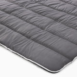 All - in - One Lazy Duvet | Grey Anthracite | Single - 140cm (W) x 200cm (L) - The Bedding & Blankets Store