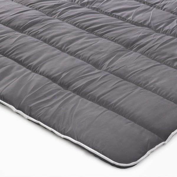All - in - One Lazy Duvet | Grey Anthracite | Single - 140cm (W) x 200cm (L) - The Bedding & Blankets Store