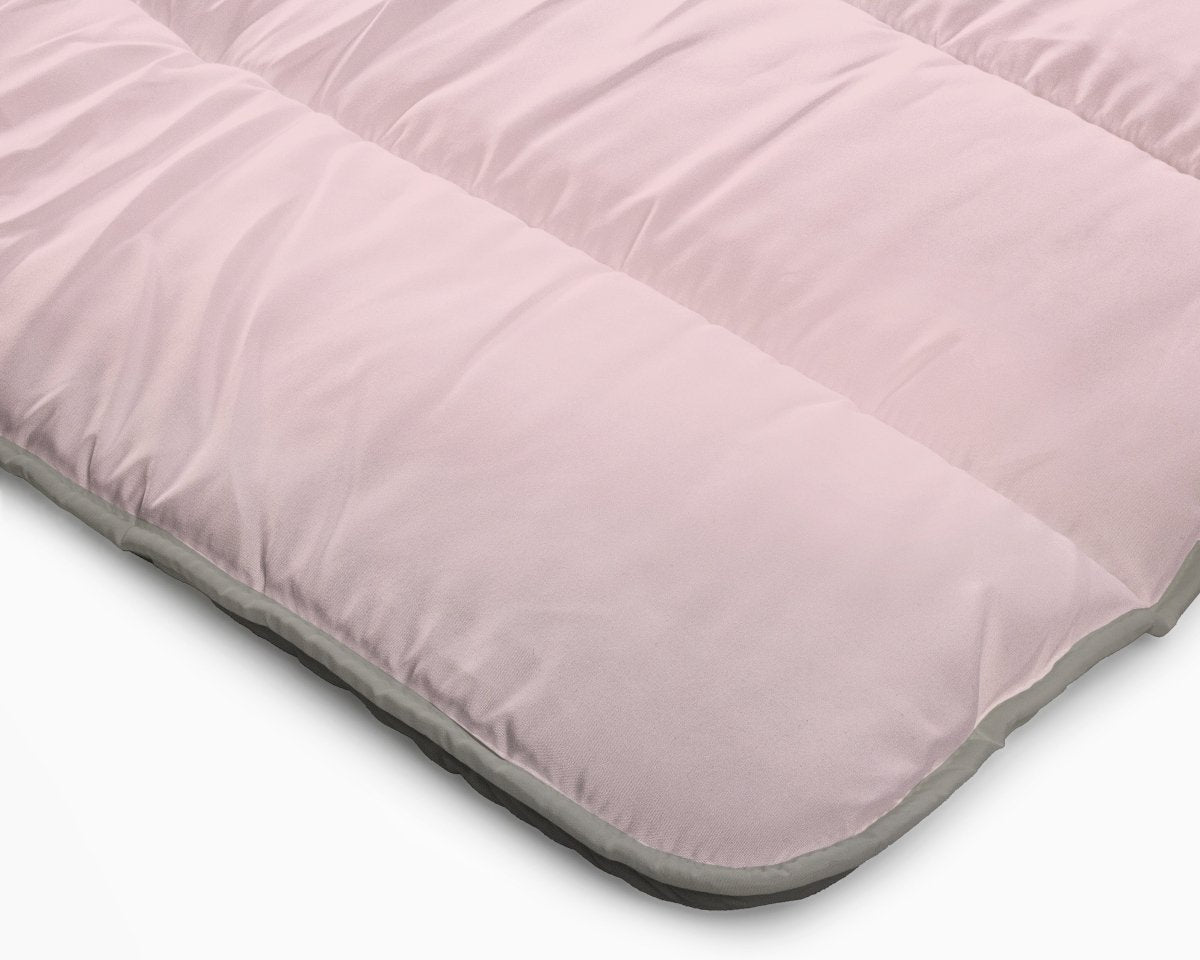 All - in one Lazy Duvet | Pink/Khaki | Single - 140cm (W) x 200cm (L) - The Bedding & Blankets Store