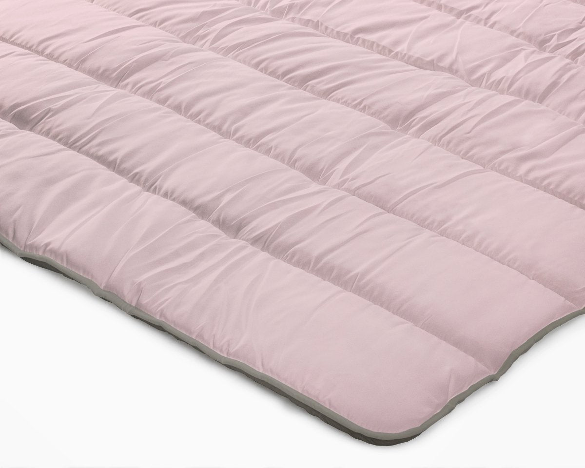 All - in one Lazy Duvet | Pink/Khaki | Single - 140cm (W) x 200cm (L) - The Bedding & Blankets Store