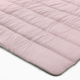 All - in one Lazy Duvet | Pink/Khaki | Single - 140cm (W) x 200cm (L) - The Bedding & Blankets Store