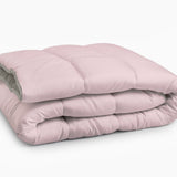 All - in one Lazy Duvet | Pink/Khaki | Single - 140cm (W) x 200cm (L) - The Bedding & Blankets Store