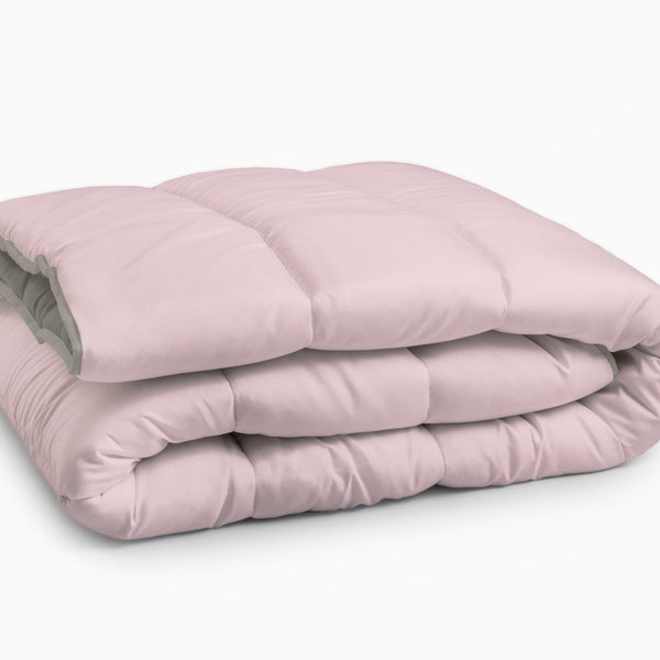 All - in one Lazy Duvet | Pink/Khaki | Single - 140cm (W) x 200cm (L) - The Bedding & Blankets Store
