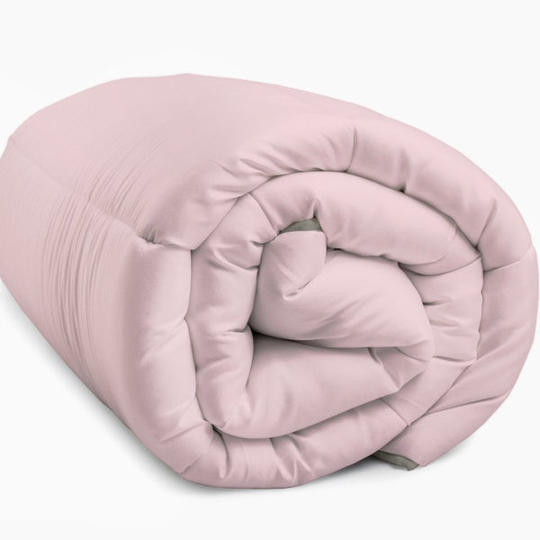 All - in one Lazy Duvet | Pink/Khaki | Single - 140cm (W) x 200cm (L) - The Bedding & Blankets Store