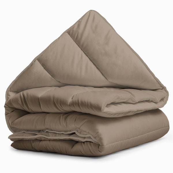 All - in - One Lazy Duvet | Teak | Single - 140cm (W) x 200cm (L) - The Bedding & Blankets Store