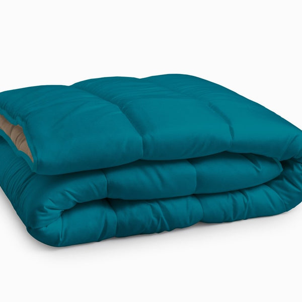 All - in - One Lazy Duvet | Teak/Plume | Single - 140cm (W) x 200cm (L) - The Bedding & Blankets Store