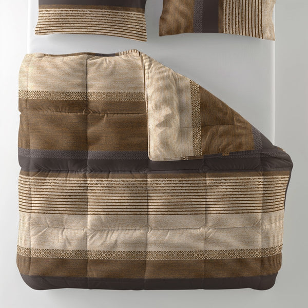 All - in - One Marina Lazy Duvet & Pillowcases Set | Taupe | Single - 140cm (W) x 200cm (L) - The Bedding & Blankets Store