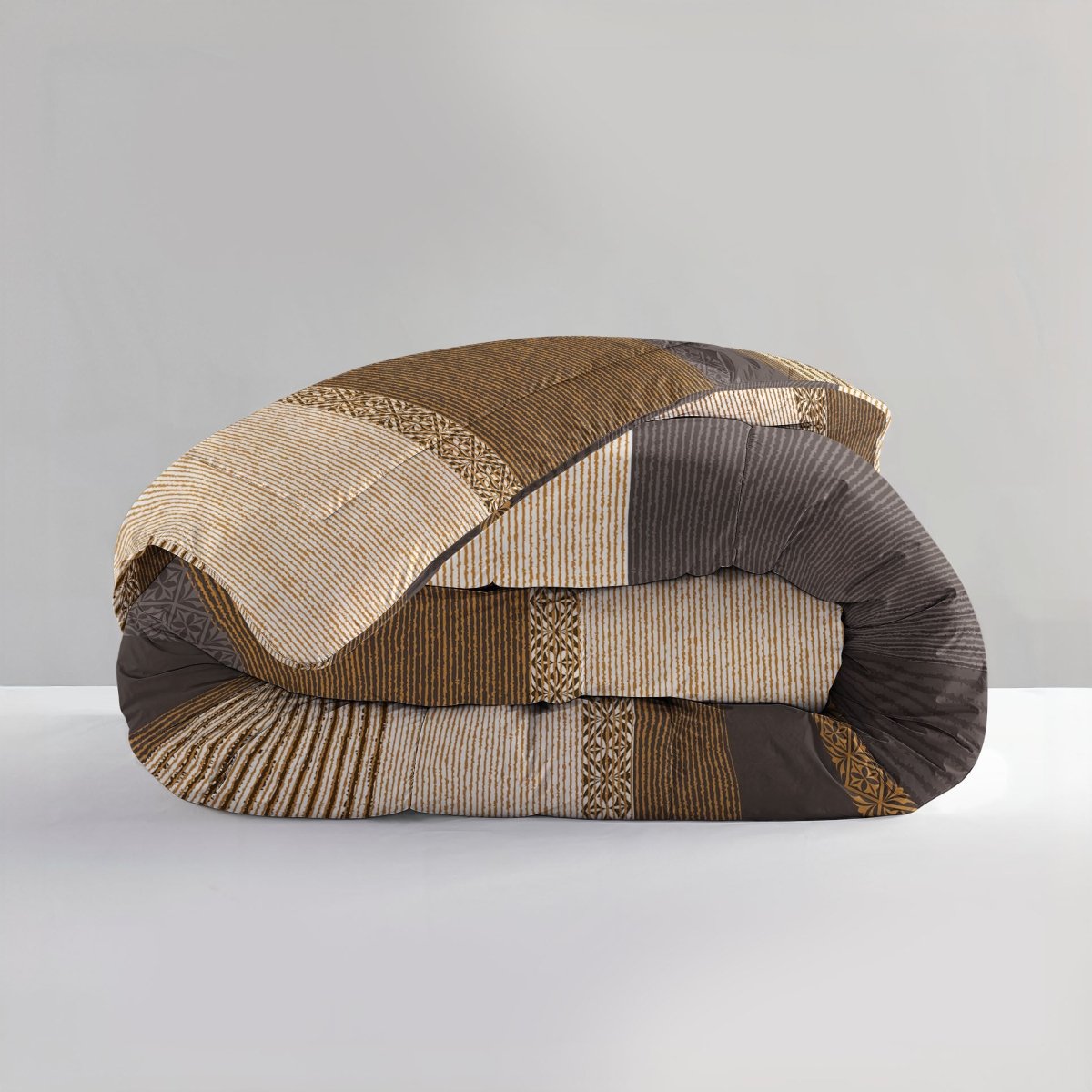 All - in - One Marina Lazy Duvet & Pillowcases Set | Taupe | Single - 140cm (W) x 200cm (L) - The Bedding & Blankets Store