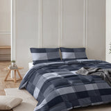 Anne All - in - One Lazy Duvet & Pillowcases Set | Blue | Single - 140cm (W) x 200cm (L) - The Bedding & Blankets Store