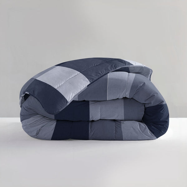 Anne All - in - One Lazy Duvet & Pillowcases Set | Blue | Single - 140cm (W) x 200cm (L) - The Bedding & Blankets Store