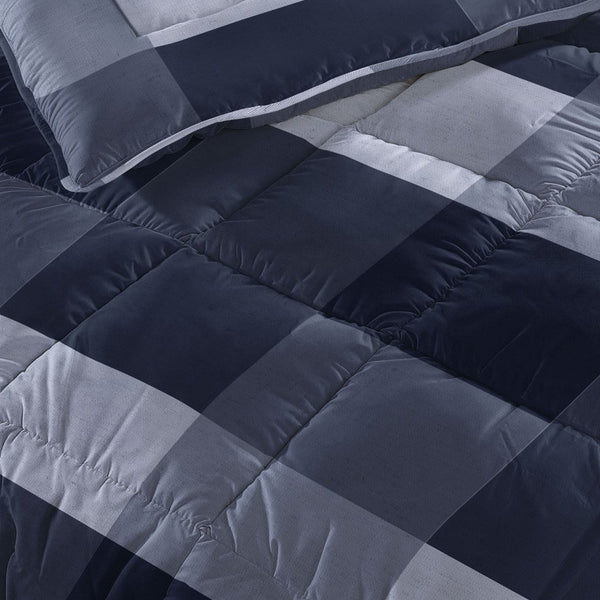 Anne All - in - One Lazy Duvet & Pillowcases Set | Blue | Single - 140cm (W) x 200cm (L) - The Bedding & Blankets Store