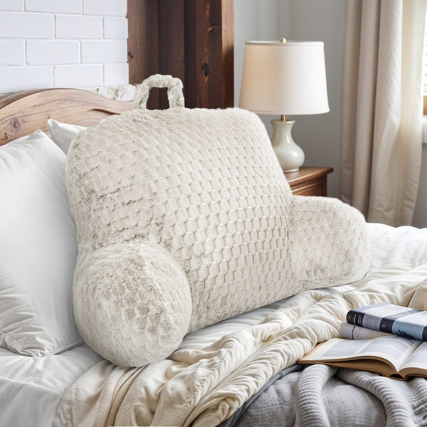 Bedrest Pillow | Cream | 34 x 50cm - The Bedding & Blankets Store