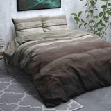 Brushed Cotton - Rich Flannel Duvet Cover Set Marcus | Taupe | Single - 140cm (W) x 220cm (L) - The Bedding & Blankets Store
