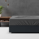 Classic Flannel Fitted Sheet | Anthracite Grey | Single 90 x 200cm (L) x cm (D) - The Bedding & Blankets Store