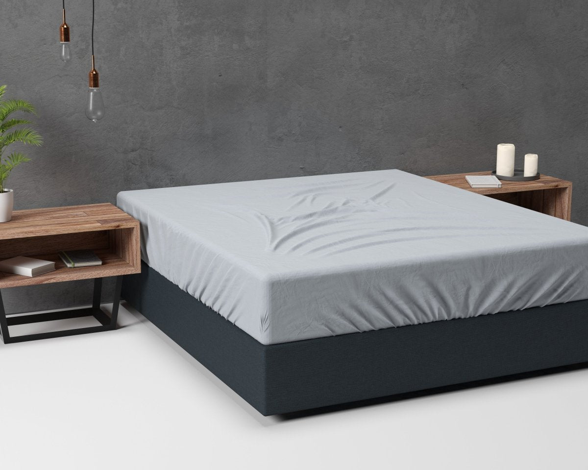 Classic Flannel Fitted Sheet | Grey | Single 90 x 200cm (L) x cm (D) - The Bedding & Blankets Store