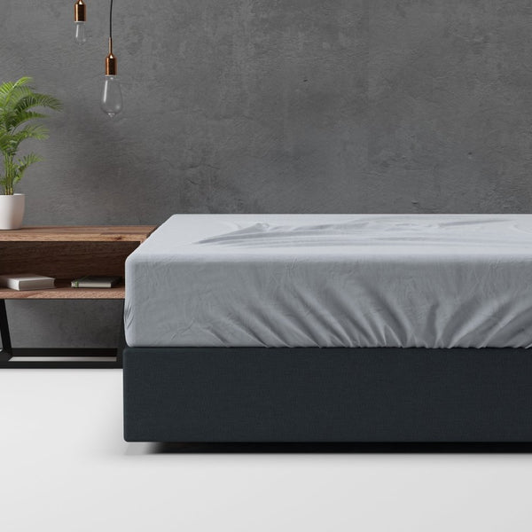 Classic Flannel Fitted Sheet | Grey | Single 90 x 200cm (L) x cm (D) - The Bedding & Blankets Store