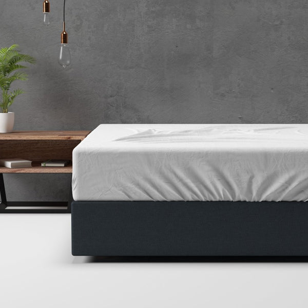 Classic Flannel Fitted Sheet | White | Single 90 x 200cm (L) x cm (D) - The Bedding & Blankets Store