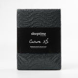Embossed Microfibre Duvet Cover Set Curve 3D | Anthracite | Single - 140cm (W) x 220cm (L) - The Bedding & Blankets Store