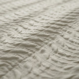 Embossed Microfibre Duvet Cover Set Curve 3D | Cream | Single - 140cm (W) x 220cm (L) - The Bedding & Blankets Store