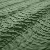 Embossed Microfibre Duvet Cover Set Curve 3D | Green | Single - 140cm (W) x 220cm (L) - The Bedding & Blankets Store