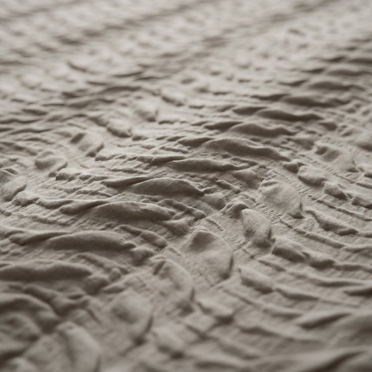 Embossed Microfibre Duvet Cover Set Curve 3D | Taupe/Grey | Single - 140cm (W) x 220cm (L) - The Bedding & Blankets Store