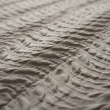 Embossed Microfibre Duvet Cover Set Curve 3D | Taupe/Grey | Single - 140cm (W) x 220cm (L) - The Bedding & Blankets Store