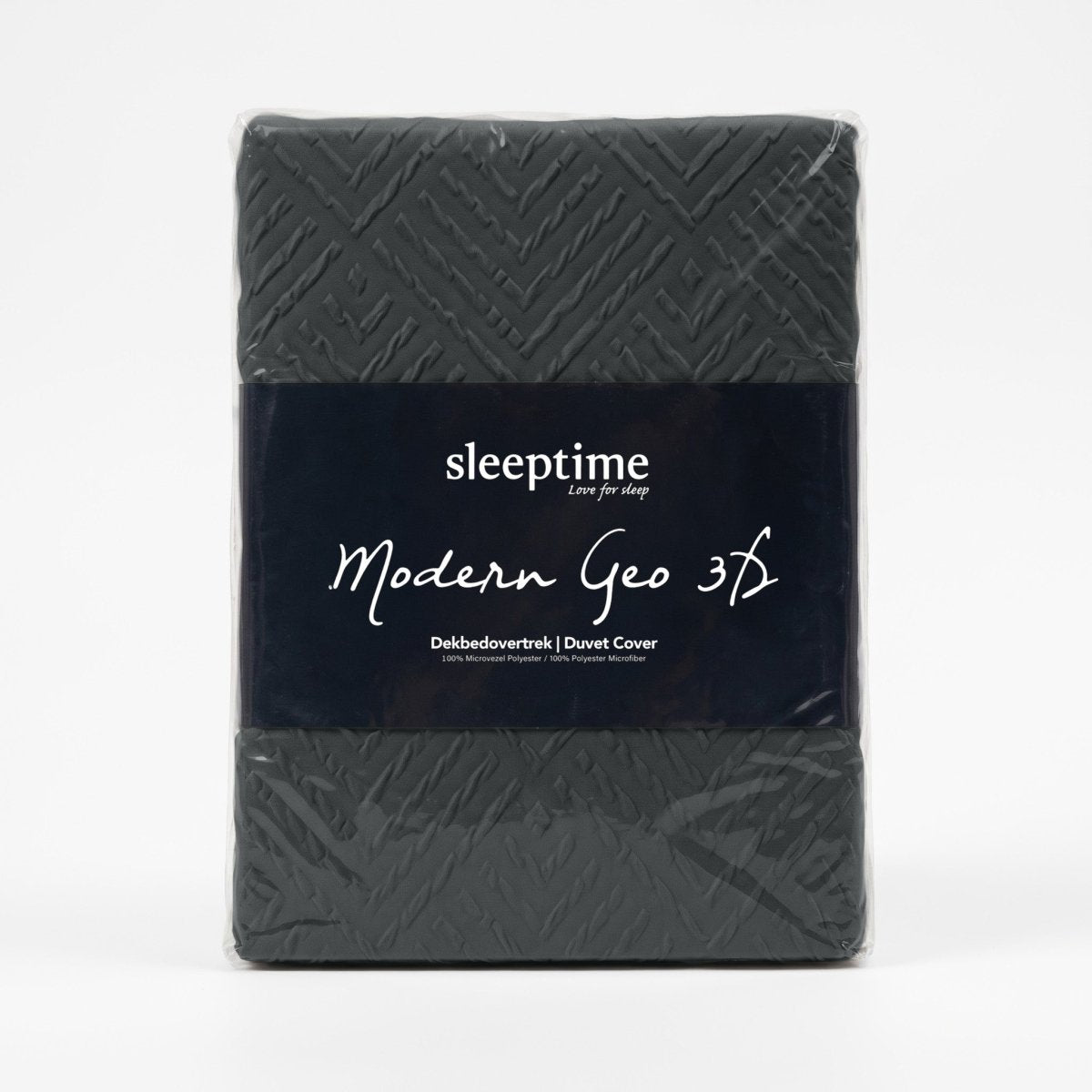 Embossed Microfibre Duvet Cover Set Modern Geo 3D | Anthracite | Single - 140cm (W) x 220cm (L) - The Bedding & Blankets Store