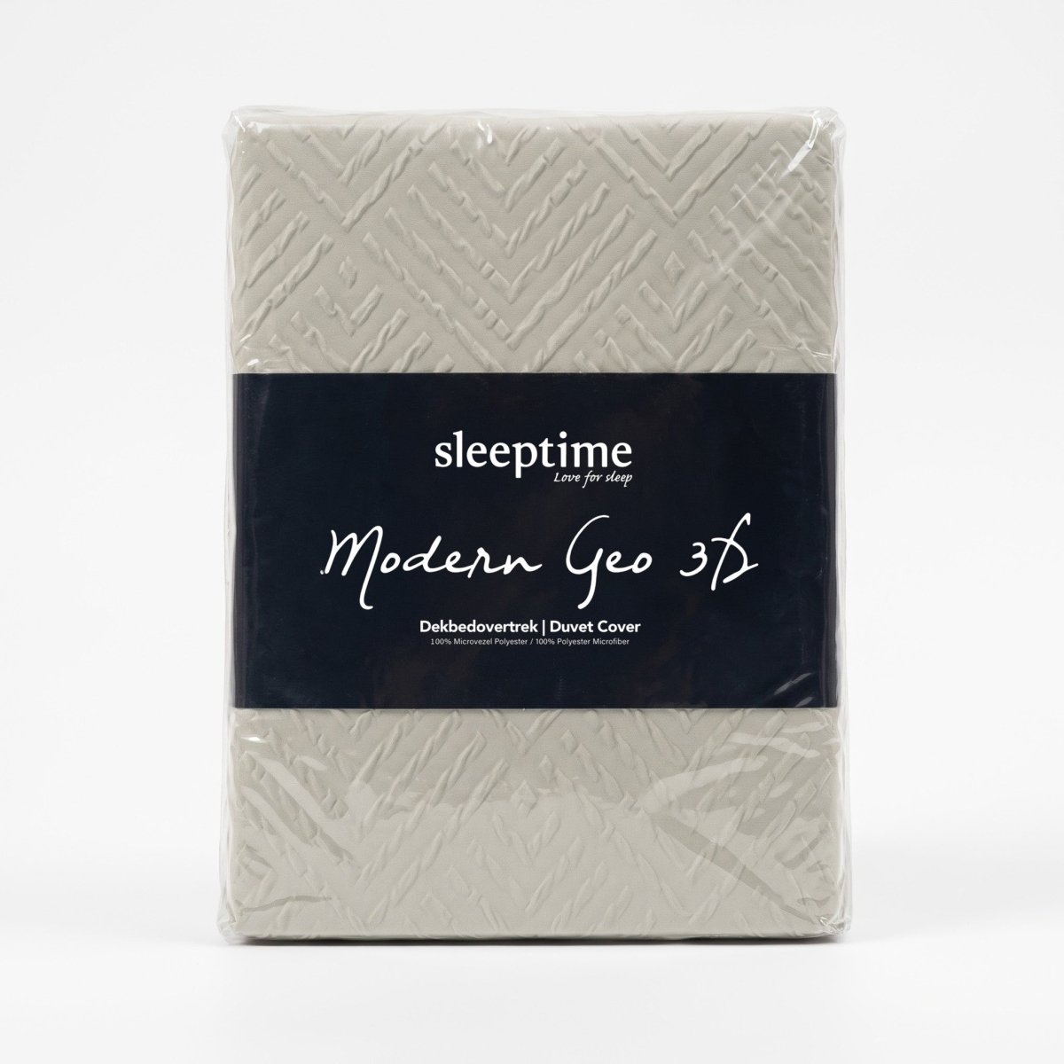 Embossed Microfibre Duvet Cover Set Modern Geo 3D | Cream | Single - 140cm (W) x 220cm (L) - The Bedding & Blankets Store