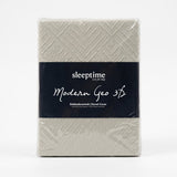 Embossed Microfibre Duvet Cover Set Modern Geo 3D | Cream | Single - 140cm (W) x 220cm (L) - The Bedding & Blankets Store